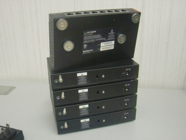 ☆アダプター付き×5台セット！BUFFALO 8-Port Gigabit Switch BS-GS2008！(MID-2690)「80サイズ」☆の画像3