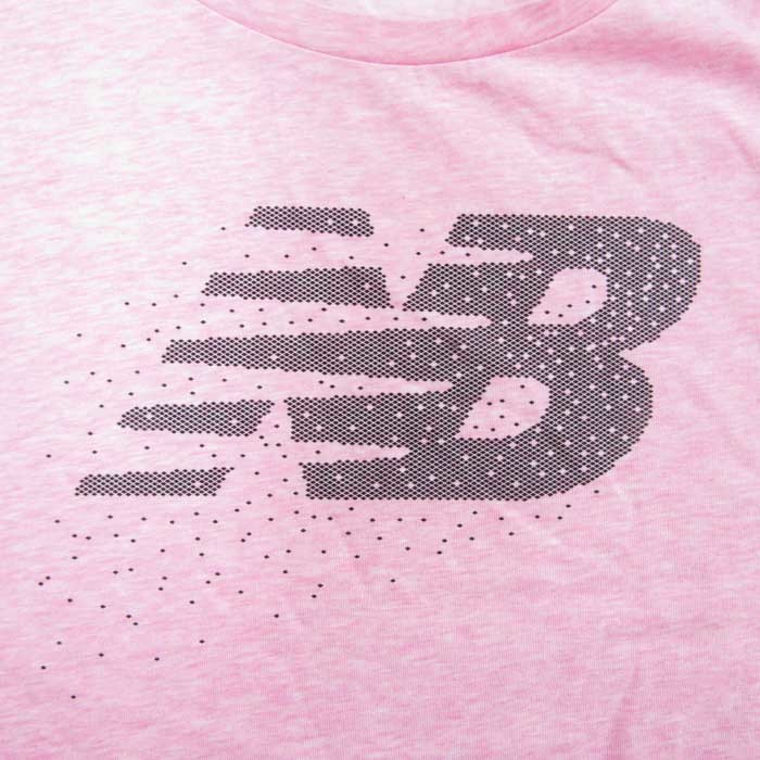 ニューバランス 半袖Tシャツ フロントロゴ ロゴT NBドライ スポーツウェア トップス レディース Mサイズ ピンク NEW BALANCE_画像4