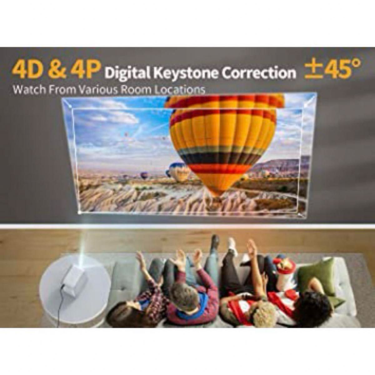 ETOEプロジェクターA1191 1080P Wi-Fi4K対応フルHD解像度 ETOEプロジェクターA1191 1080P Wi-Fi4K対応フルHD解像度