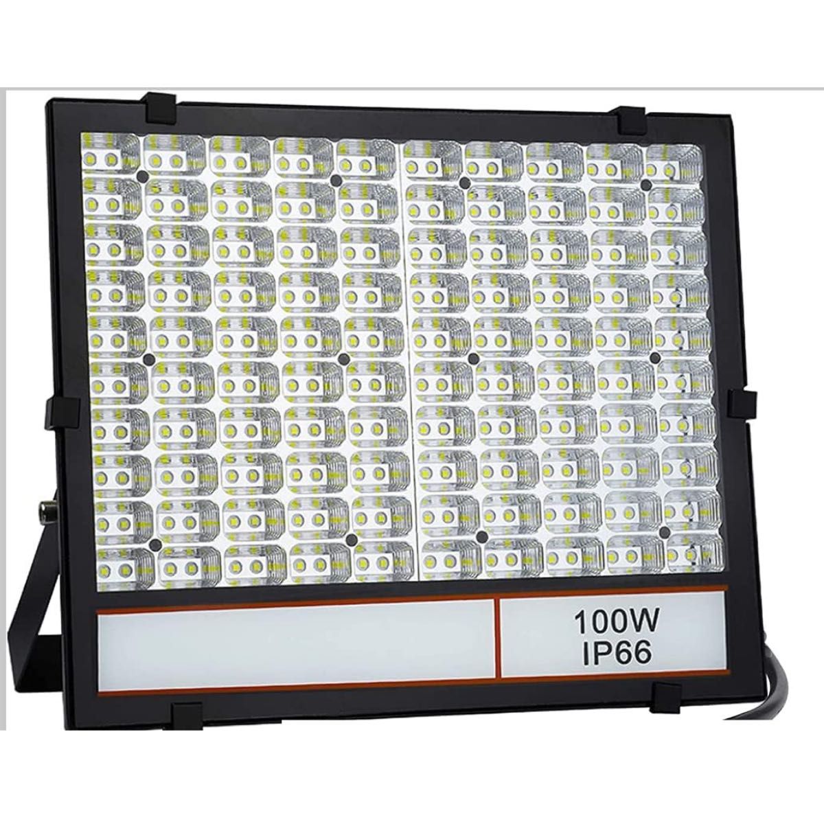超薄型・超高輝度 LED投光器 100W 10000LM 広い範囲照射可能 放熱性高い 耐久型 防塵防水レベルIP66同等以上　