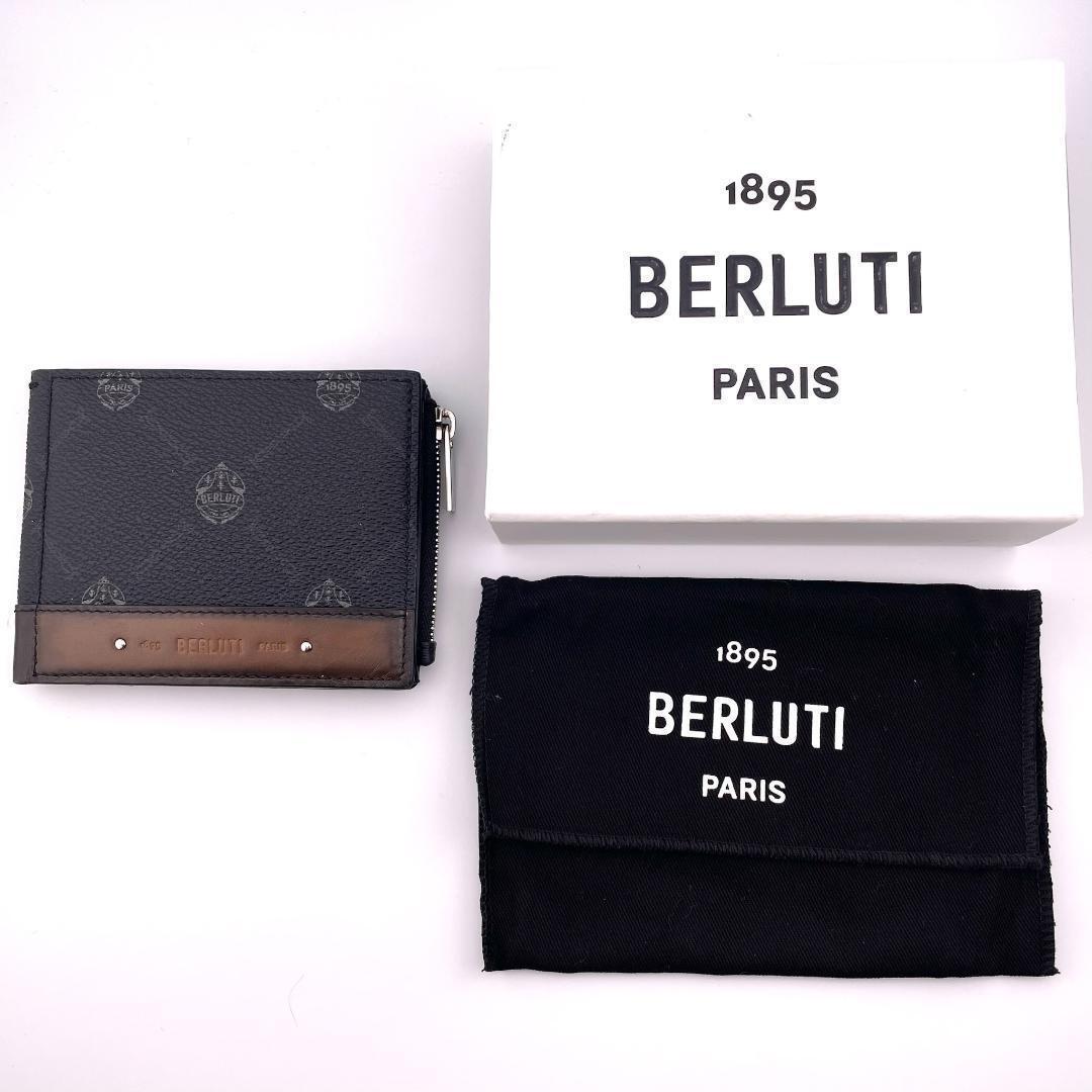 ベルルッティ レザー マネークリップ 二つ折り財布 コインケース ベルルッティ レザー マネークリップ 二つ折り財布 コインケース