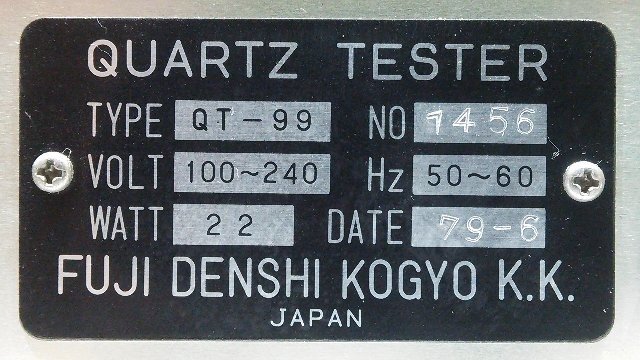 (1円スタート！) SEIKO セイコー QUARTZ TESTER クォーツテスター QT-99 時計用測定器 A2173の画像6