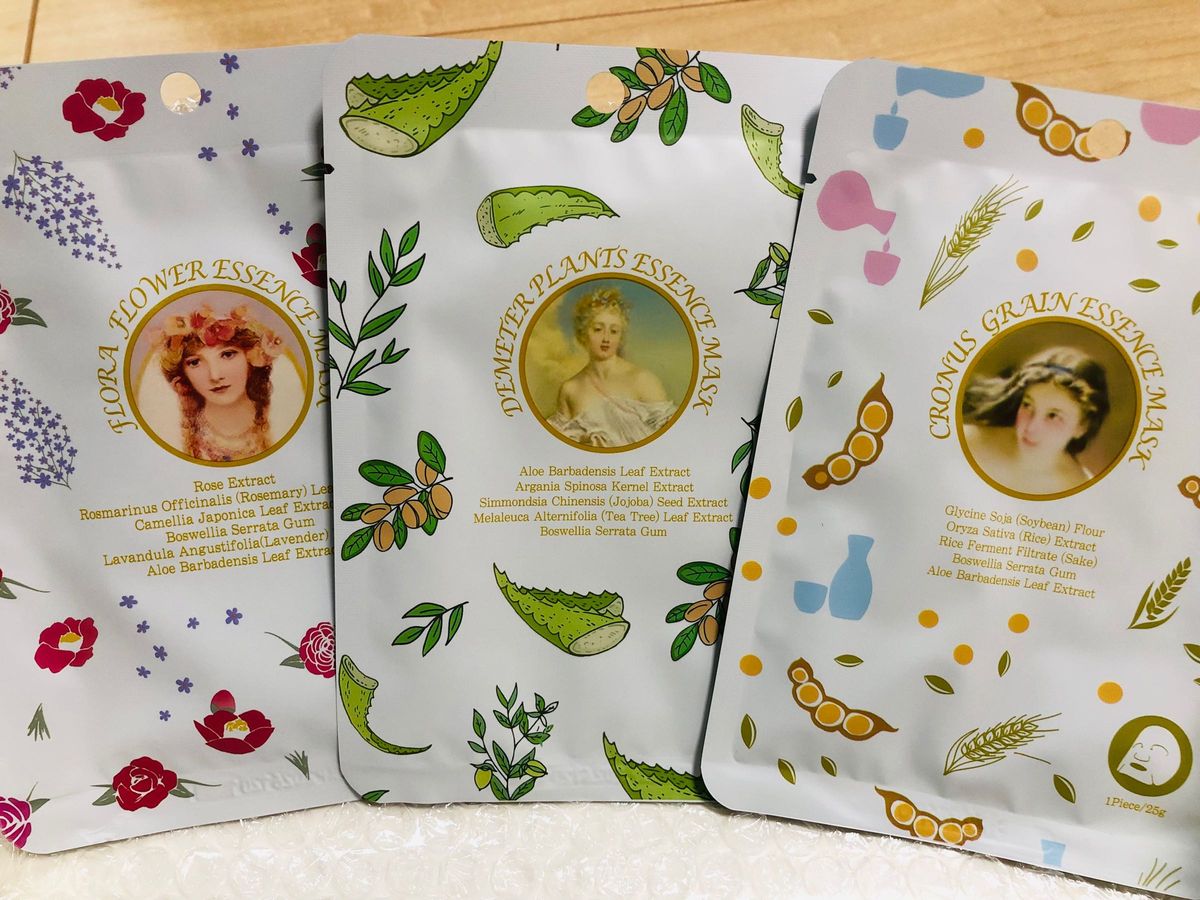 美友　MITOMO  フェイスパック　シートマスク　個包装　30枚セット　日本製　福袋　美容液　アロエ　バラ　コラーゲン　ネック