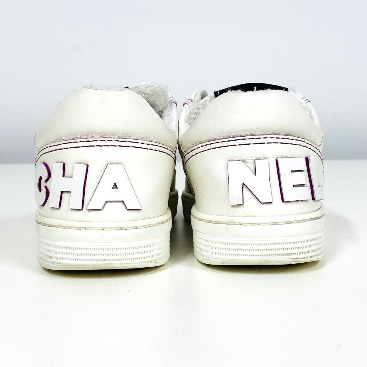 CHANEL シャネル スニーカー レディース 靴 白 24cm F1213 CHANEL シャネル スニーカー レディース 靴 白 24cm F1213