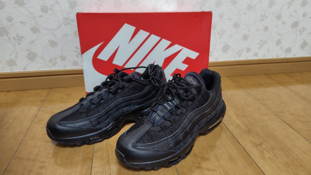 NIKE AIR MAX 95 ESSENCE BLACK/BLACK-DARK GREY 27.5cmの画像1