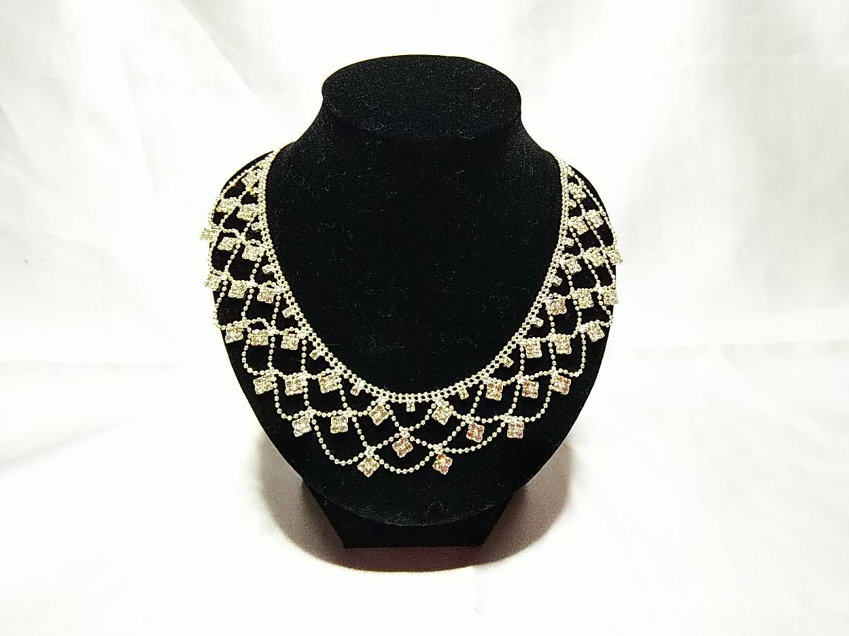 ヤフオク パーティー用 ネックレス 全長約46 豪華な デ ヤフオク パーティー用 ネックレス 全長約46 豪華な デ