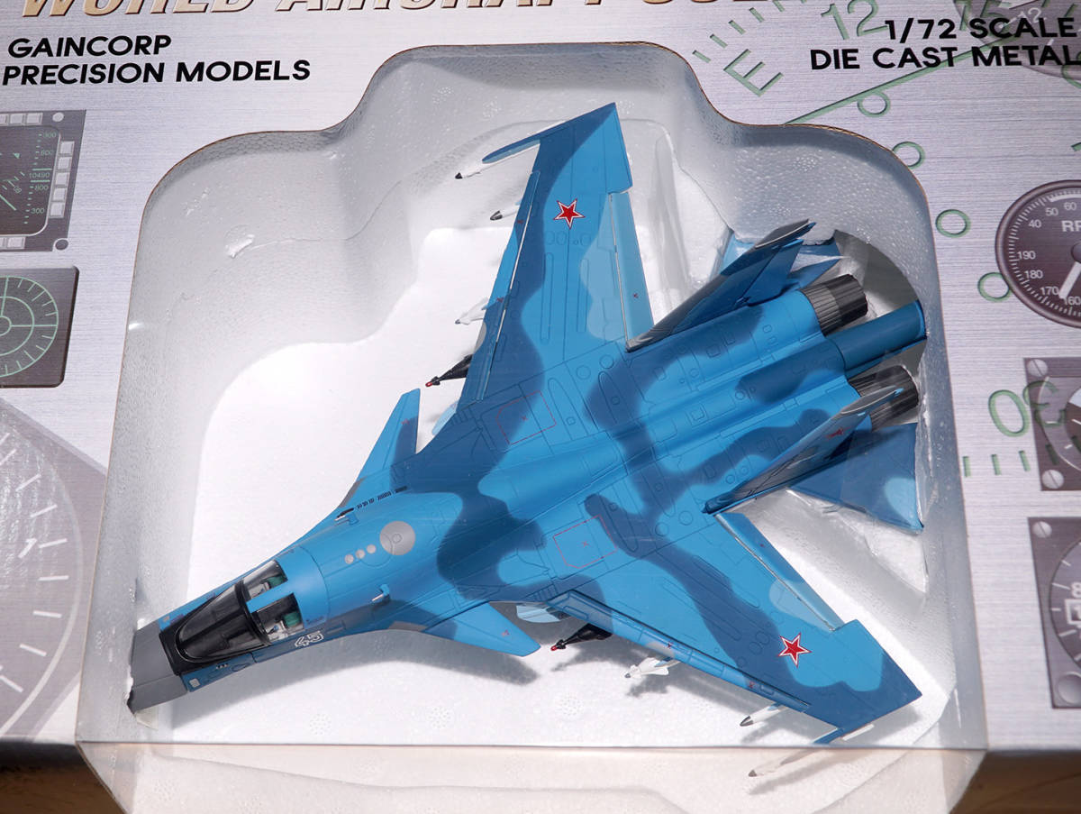 完全未使用・未開封 1/72【ゲインコープGAINCORP】 スホーイ SU-34 フランカー 機体No.45  ロシア連邦空軍(完成品飛行機) の画像3