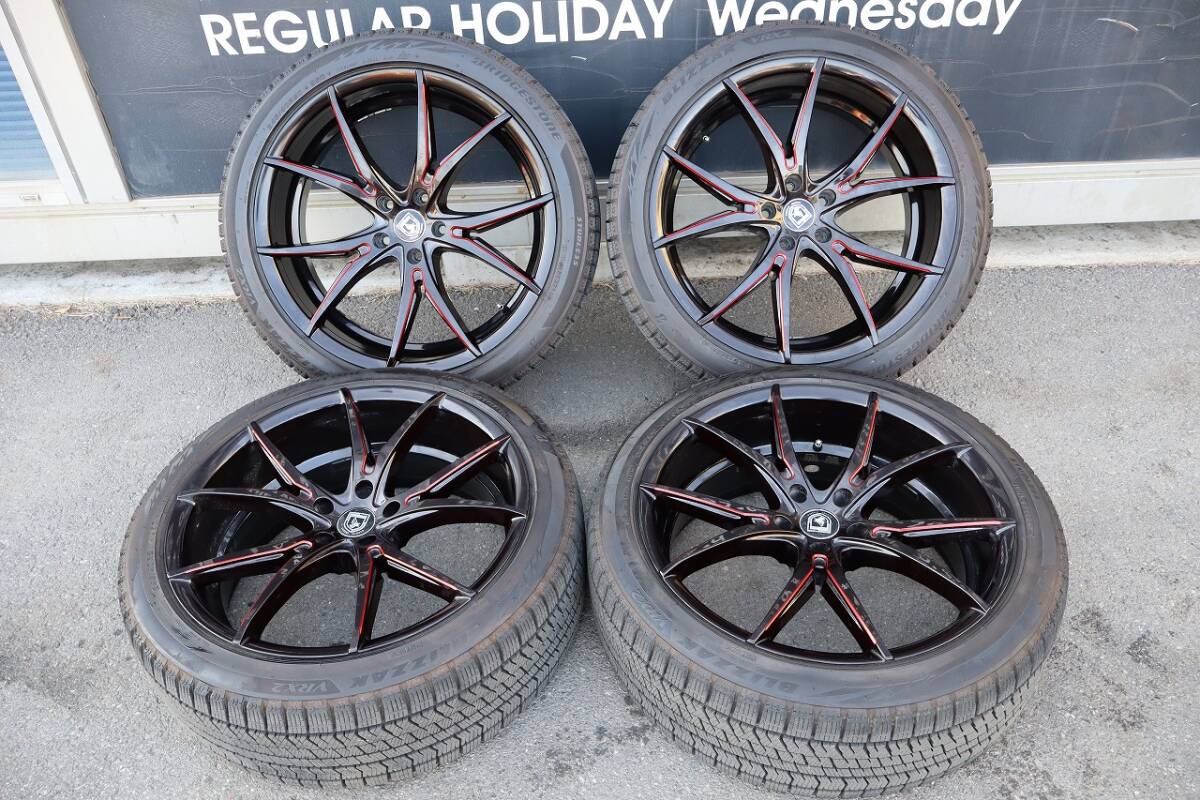 ELEGANTE LUXURY WHEELS 20インチ BRIDGESTONE BLIZZAK 245/40R20 バリ山 4本セットの画像1