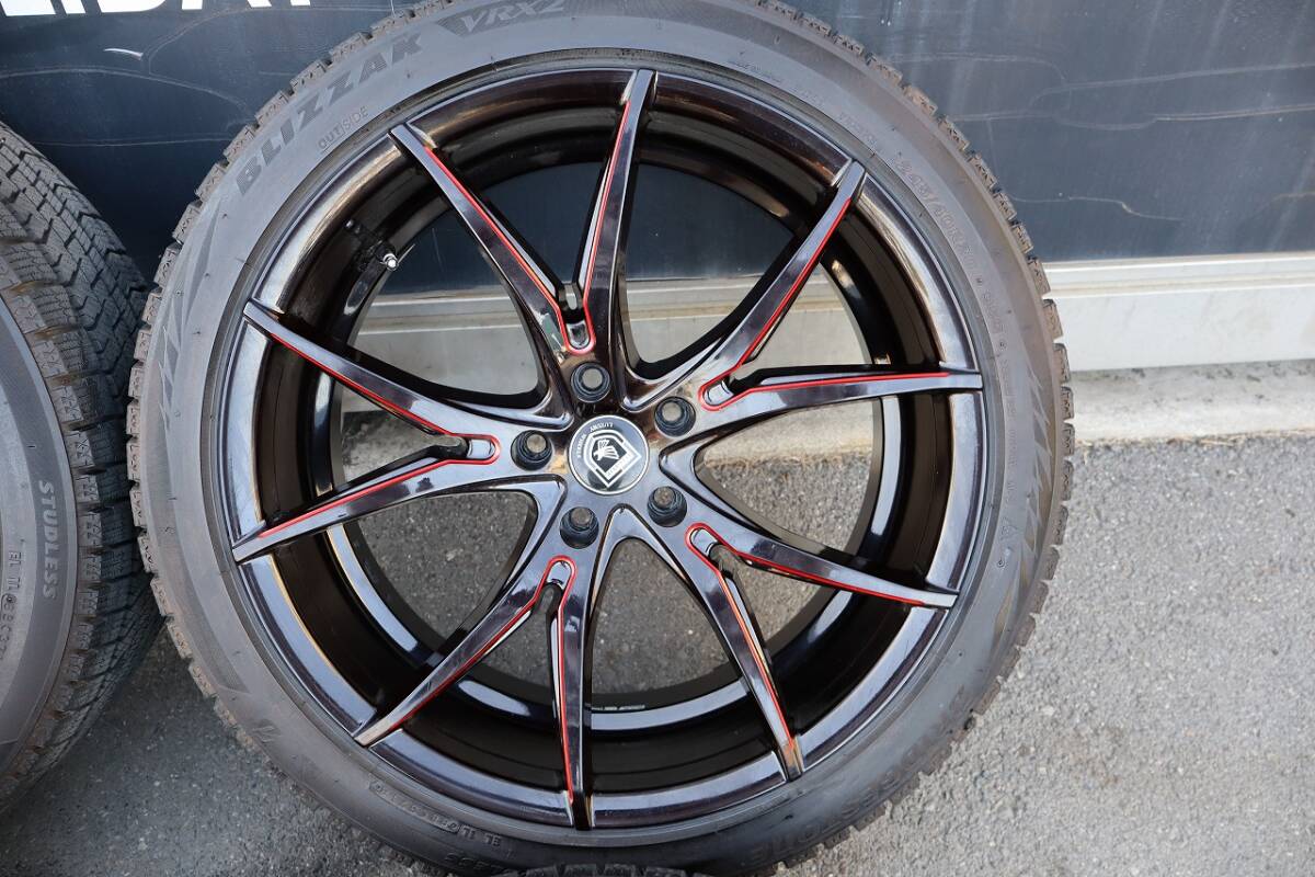 ELEGANTE LUXURY WHEELS 20インチ BRIDGESTONE BLIZZAK 245/40R20 バリ山 4本セットの画像3