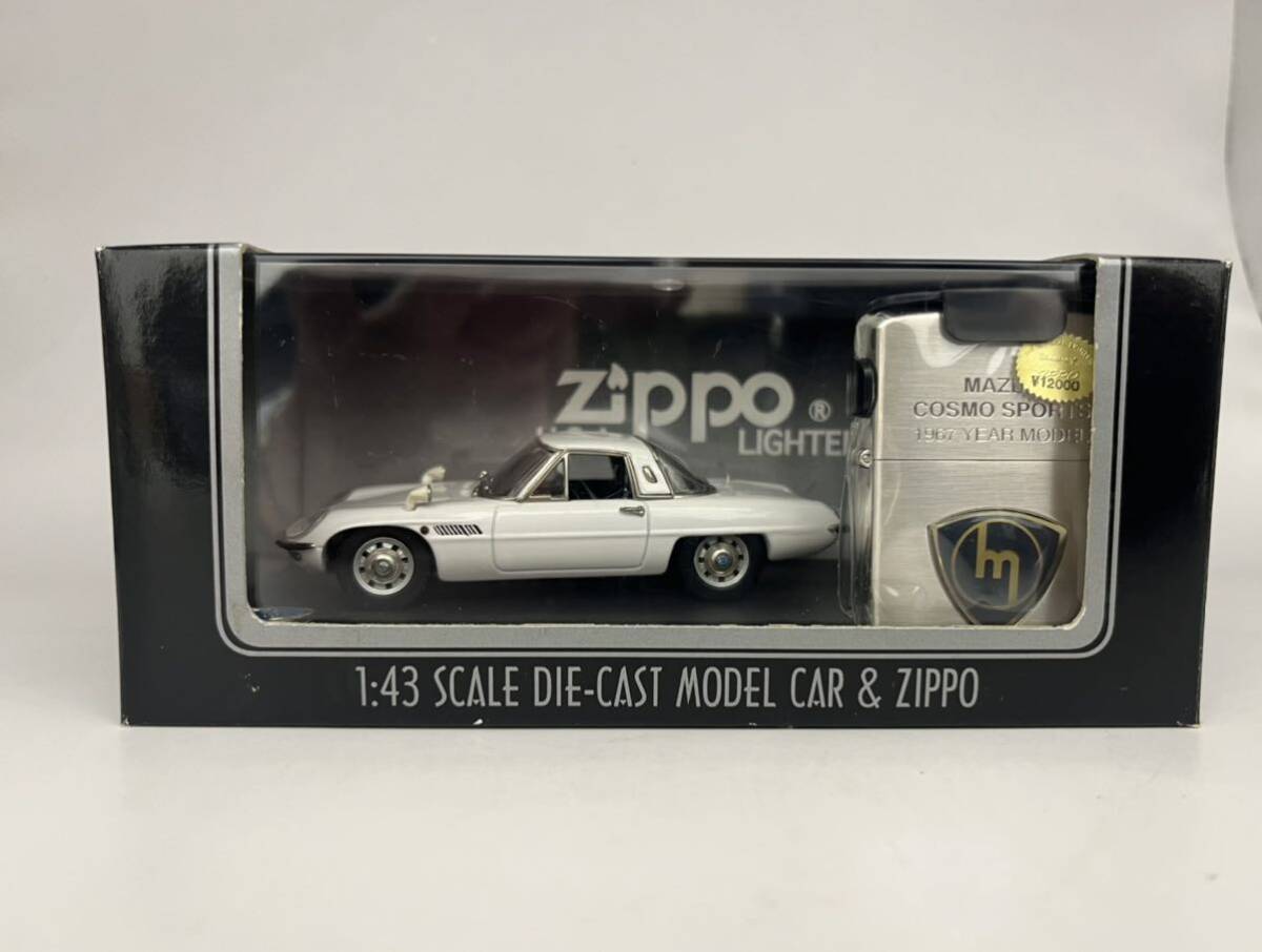 ZIPPO 『MAZDA COSMO SPORTS 1967 YEAR MODEL』マツダ コスモスポーツ マット オイルライター ジッポ 廃版激レア 未使用品の画像2