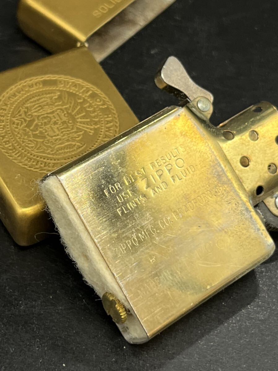 ZIPPO SOLID BRASS ジッポ オイルライター 喫煙具 HAWAII ソリッドブラス ライター _画像5