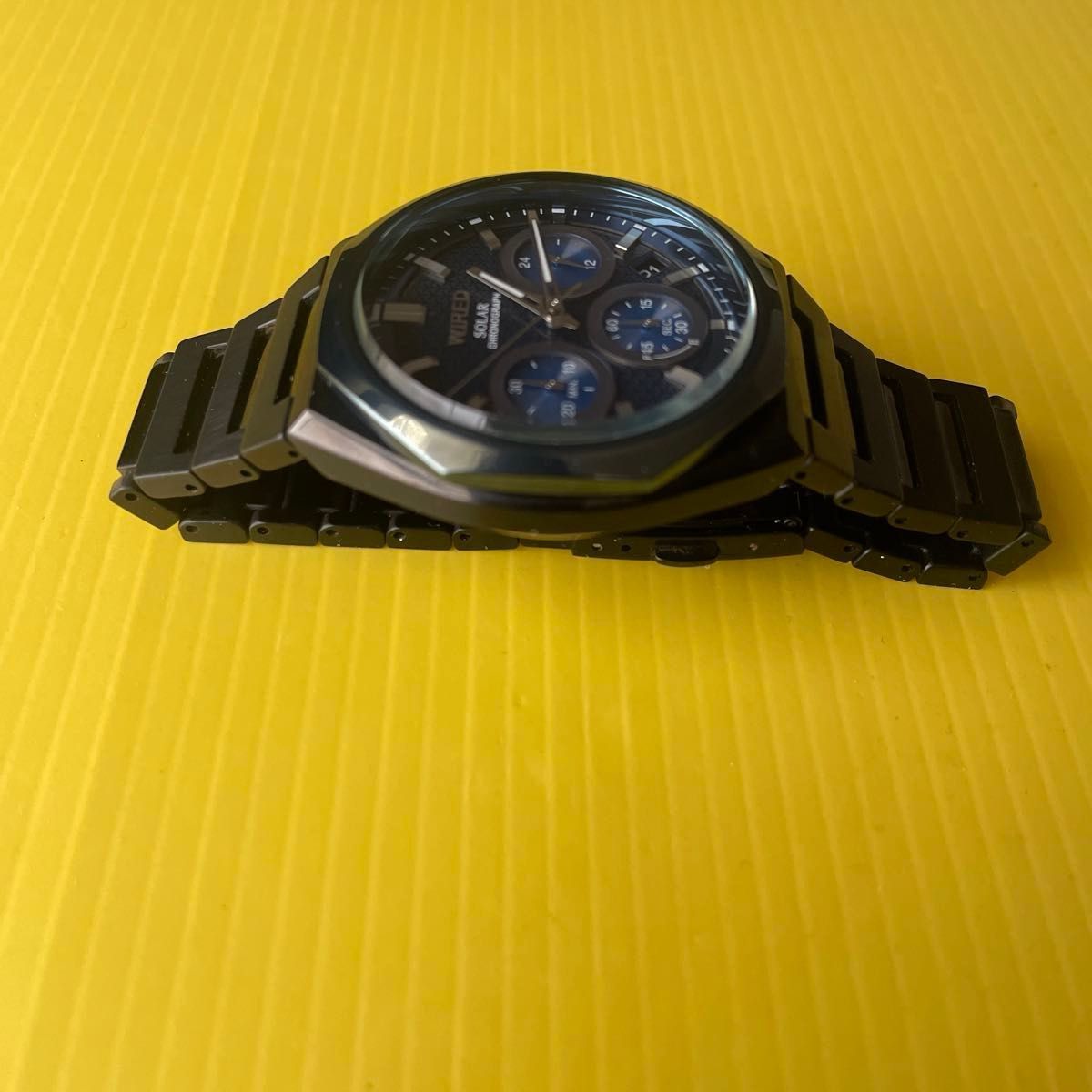 SEIKO セイコー WIRED ワイアード SOLAR クロノグラフ VR42-KMH0 ソーラー腕時計