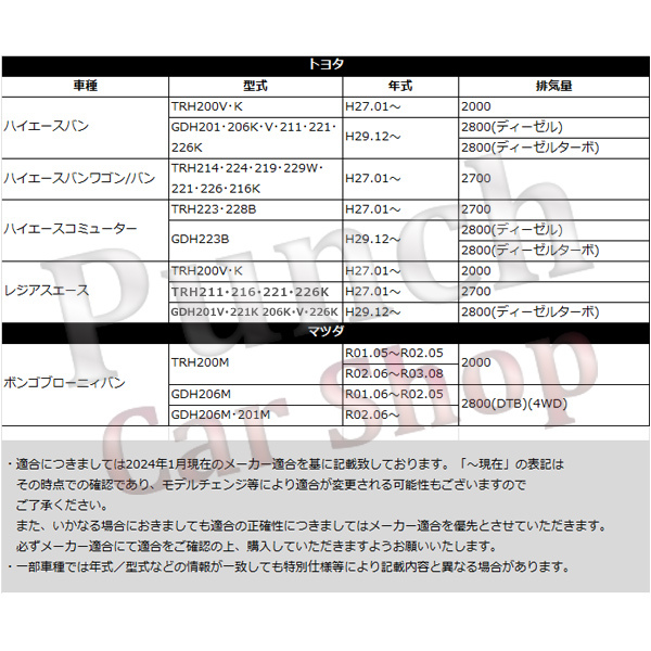 ボンゴブローニイバン GDH206M GDH201M エアーフィルター エンジン エアフィルター 1MO1-23-603 マツダ 車用品 PFE12S_画像7