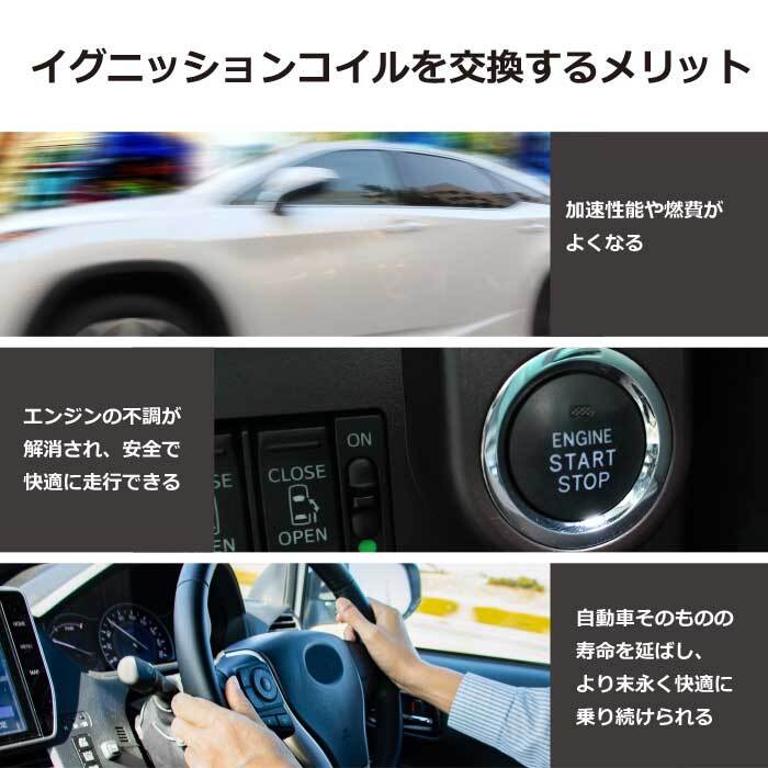 ホンダ ゼスト JE1 JE2 P07A イグニッションコイル 1本 エンジン IG 点火 交換 Pec12-1S 30520-RGA-004 PEC12-1S_画像5