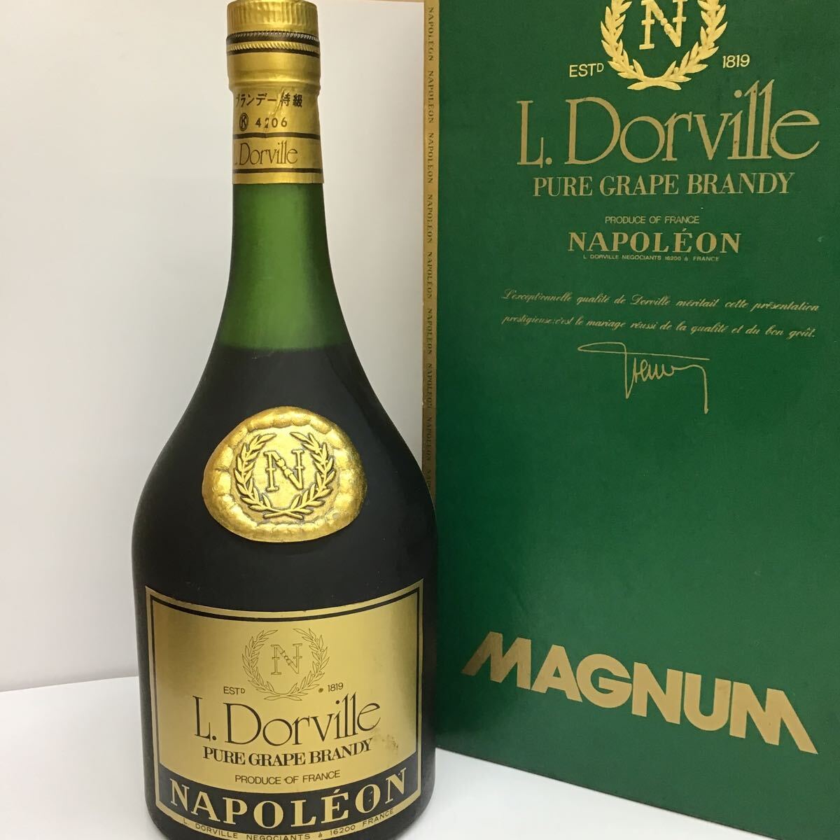 NAPOLEON L.Dorville 1819ブランデー 特級 1500ml ナポレオン ドーヴィル 古酒【未開栓】の画像1