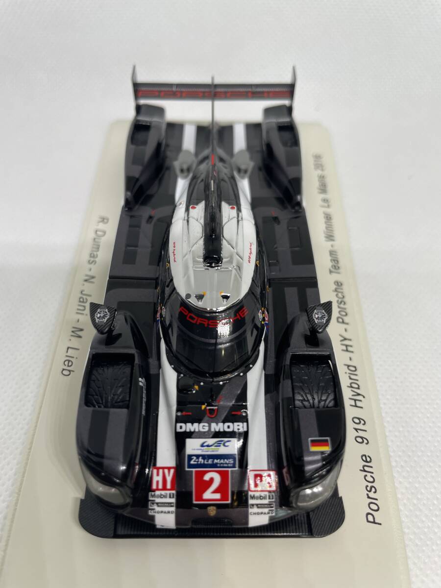 Spark 1/43 2016 ル・マン Porsche Team(ポルシェ) Porsche 919 Hybrid(Winner) R.Dumas - N.Jani - M.Lieb_画像2