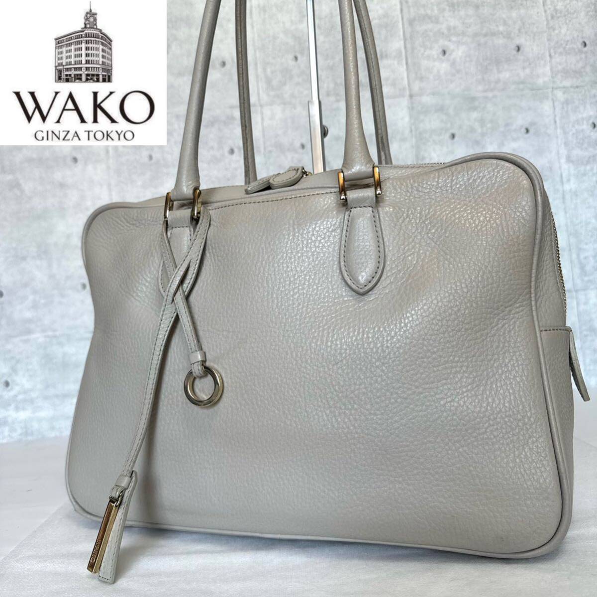 WAKO ワコウ 銀座 和光 WSシリーズ 定価101 200円 シボ革 肩掛け WAKO ワコウ 銀座 和光 WSシリーズ 定価101 200円 シボ革 肩掛け
