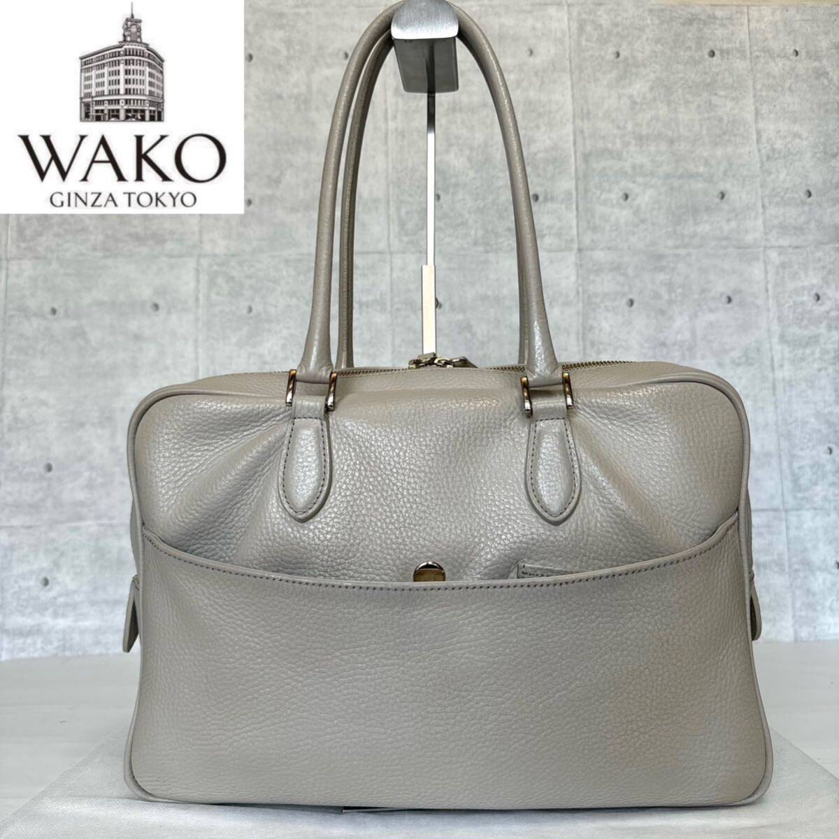 WAKO ワコウ 銀座 和光 WSシリーズ 定価101 200円 シボ革 肩掛け WAKO ワコウ 銀座 和光 WSシリーズ 定価101 200円 シボ革 肩掛け