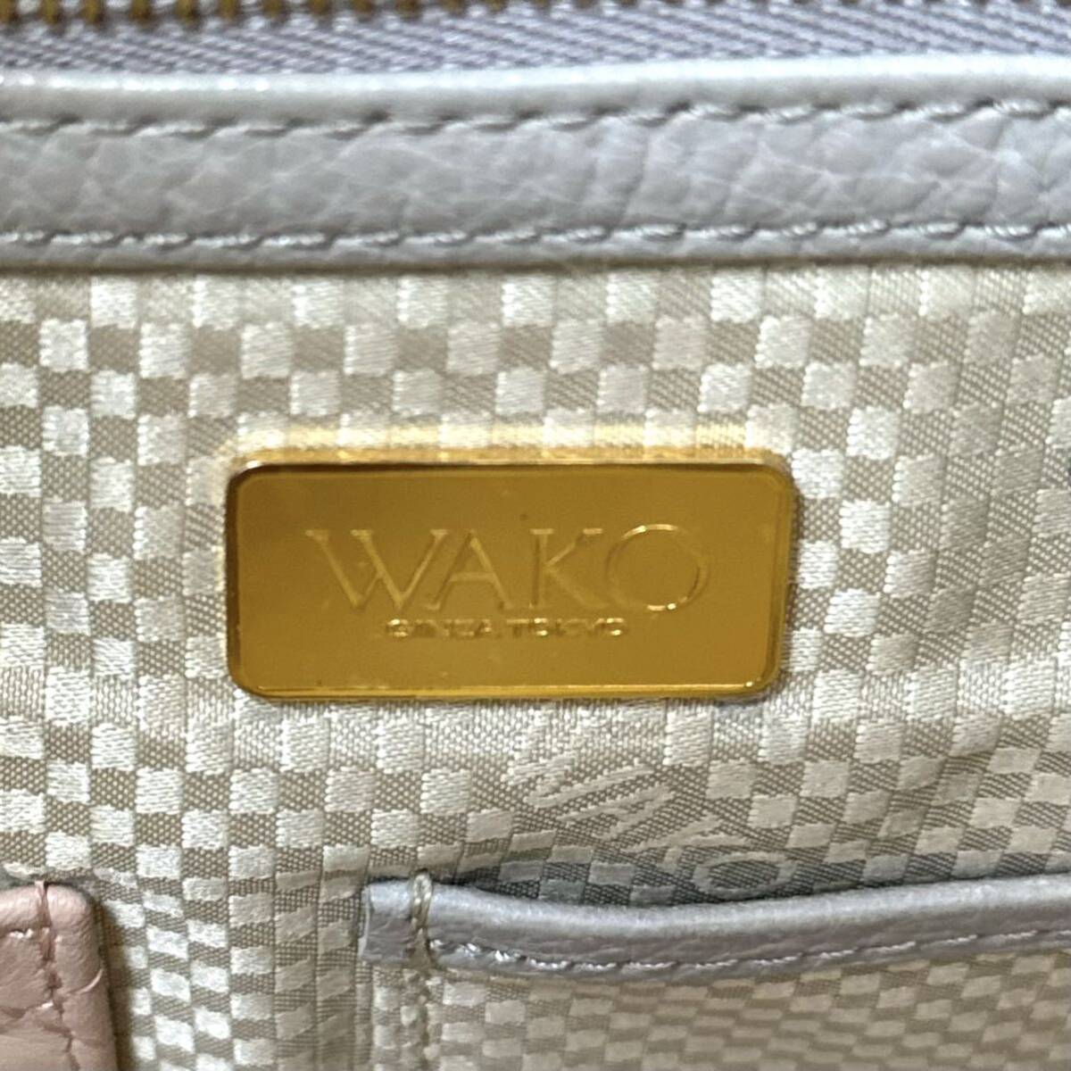 WAKO ワコウ 銀座 和光 WSシリーズ 定価101 200円 シボ革 肩掛け WAKO ワコウ 銀座 和光 WSシリーズ 定価101 200円 シボ革 肩掛け