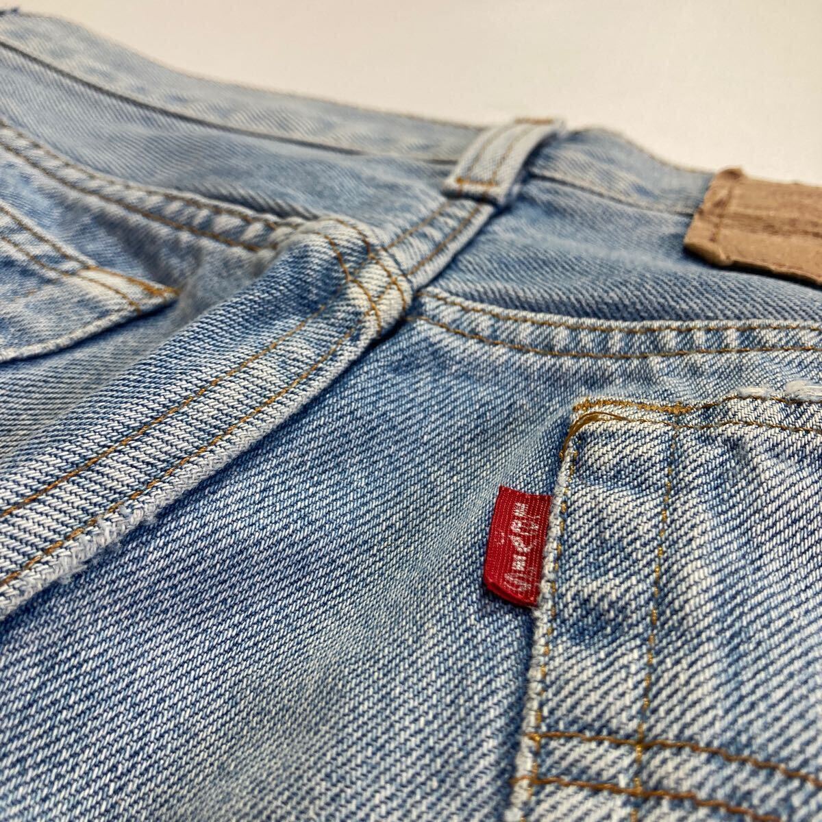 ヒゲ美色☆赤耳 80s USA製 Levis 501 W29L36 オリジナル ビンテージ リーバイス 501 85年製 Redline セルビッチの画像5