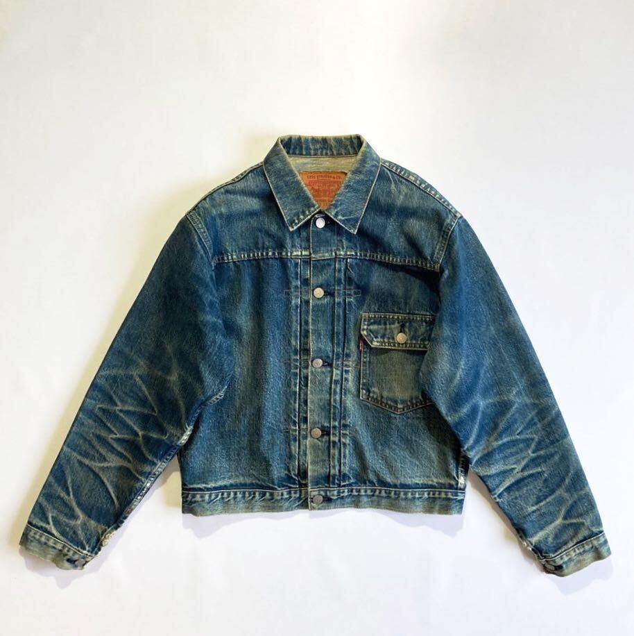 ハチノス☆サイズ40 90s 日本製 LEVIS 70502XX 1st ビンテージ レプリカ 復刻 リーバイス 70502XX ビッグE ファースト 506XX LVCの画像1