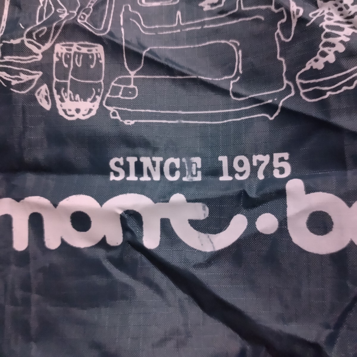 【未使用品】モンベル 40周年記念 エコバッグ ダークマラード/トート レジ袋 ノベルティ 非売品_画像3