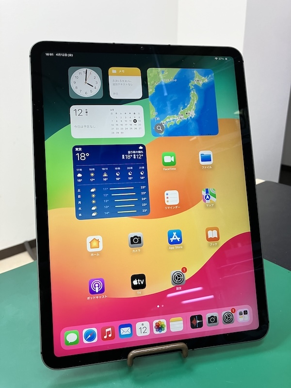 【海外版SIMフリー/バッテリー91％】iPad Pro 11インチ 第3世代 Wi-Fi+Cellular 128GB［MHMT3LL/A］スペースグレー 残債なし★M1チップ搭載の画像1