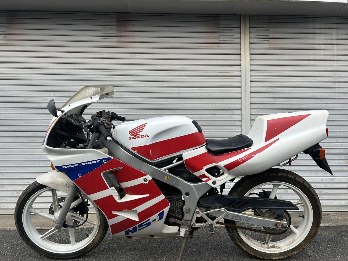 大阪~ 1スタ 売り切り HONDA NS-1 原付 AC12 50cc 2st エンジン始動確認済み 現状販売 希少 ns1 NSR NS CBRの画像3