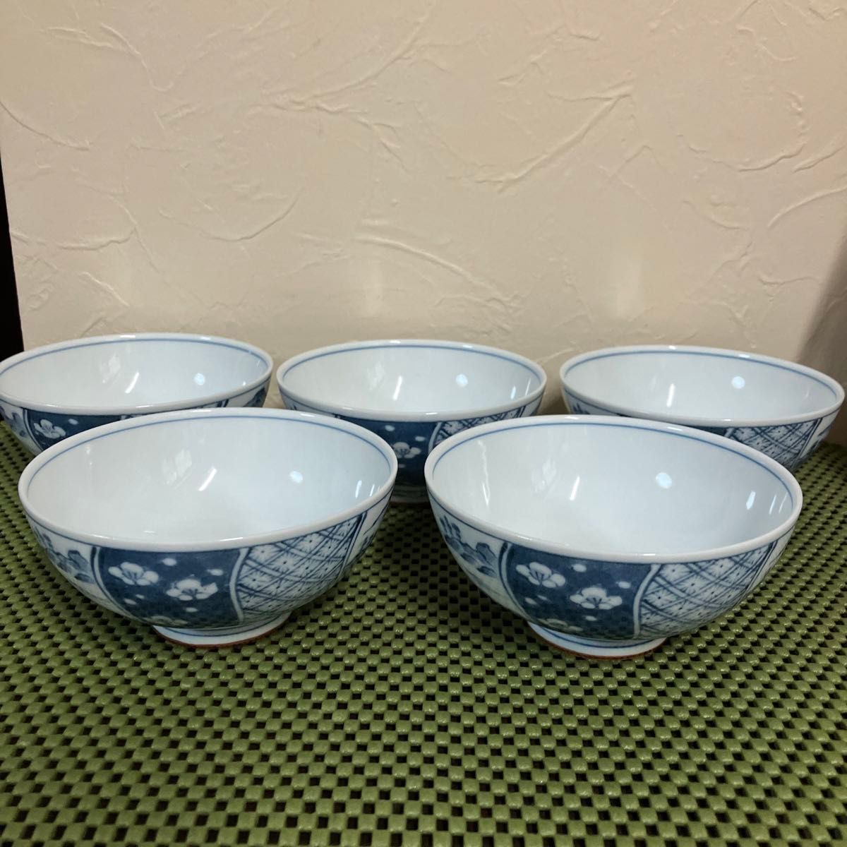 和食器 陶磁器 飯碗 茶碗 日本の伝統柄 五文様飯碗揃 波佐見焼 有田焼 茶器 食器 瀬戸物