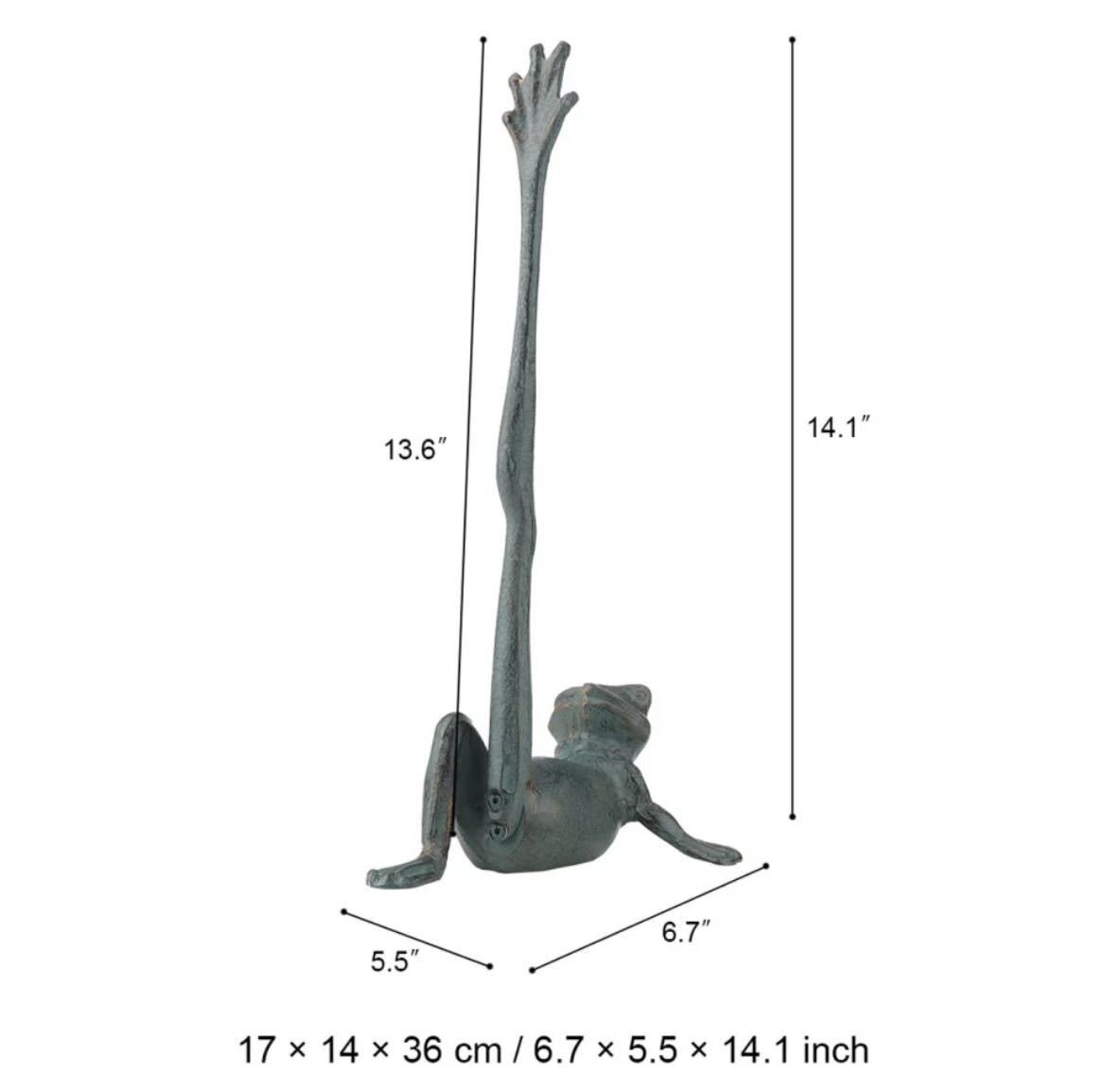 カエル型ロールホルダー キッチンペーパー トイレットペーパー 蛙 タオルスタンド インテリア カエル オーナメント オブジェ 置物_画像6