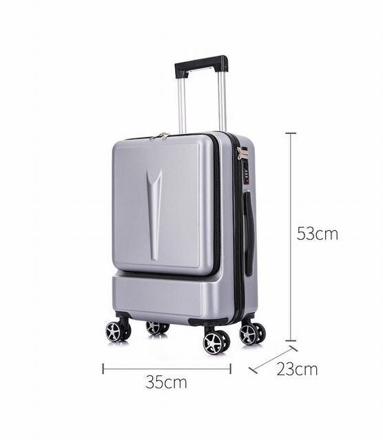 スーツケース キャリーケース キャリーバッグ 旅行バッグ 大容量 20inch 超軽量 旅行かばん ビジネス バッグ 出張 シルバー_画像6