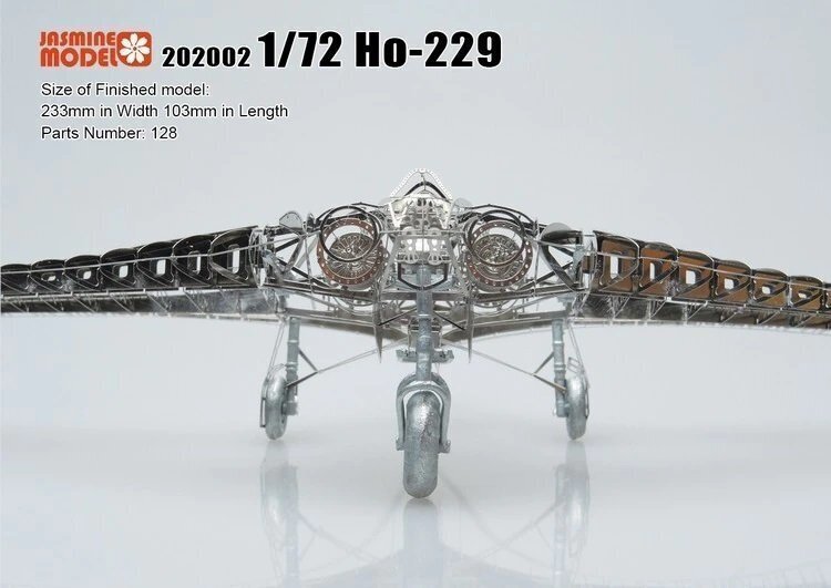  metal model ho rute experienced person nHo-229teruss aircraft model * Laser metal alloy DIY 3D model 1/72 stereo ru Germany s fighter (aircraft) 