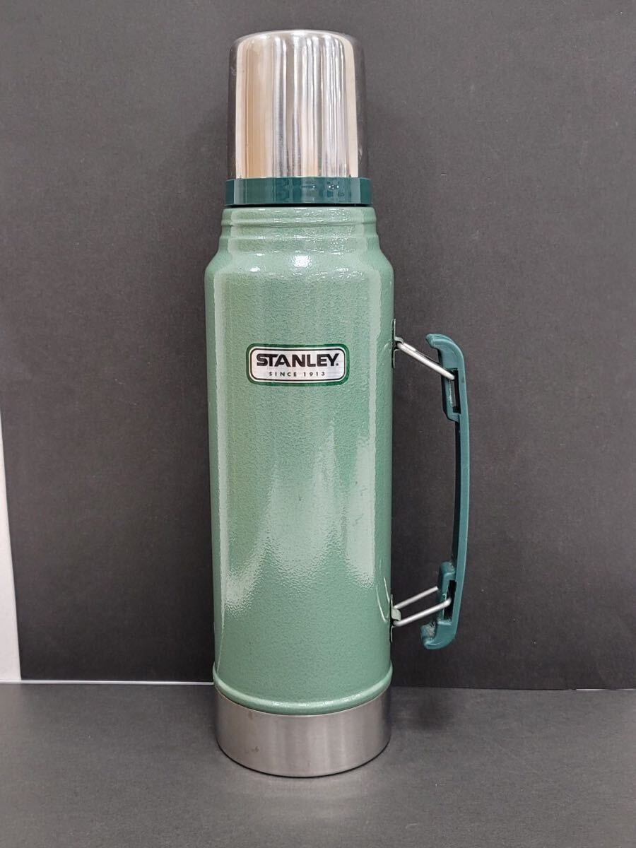 △STANLEY スタンレー クラシックボトル ステンレスボトル 水筒 グリーン 1リットル 旧ロゴ (KS4-91)の画像1