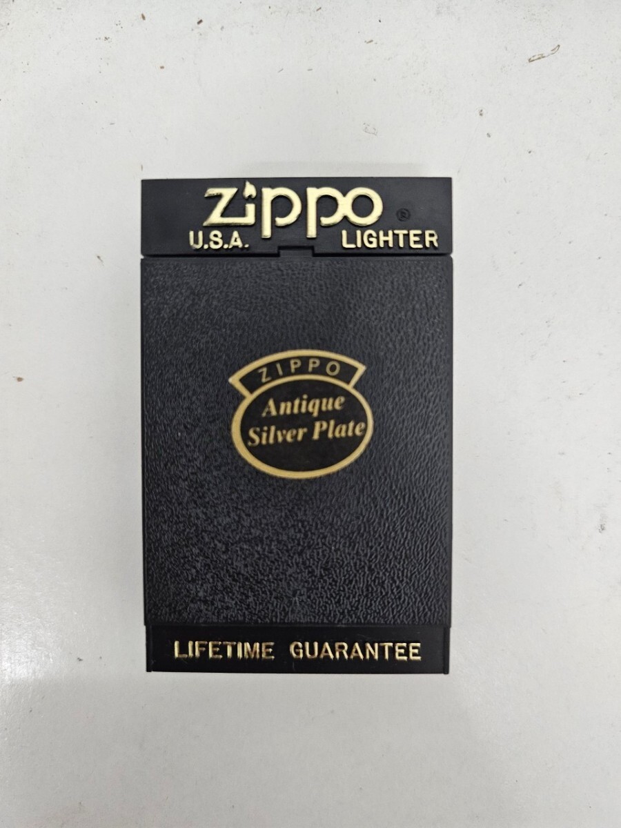 ◇ZIPPO ジッパー ライター SILVER PLATE シリアル入り（FH4-）