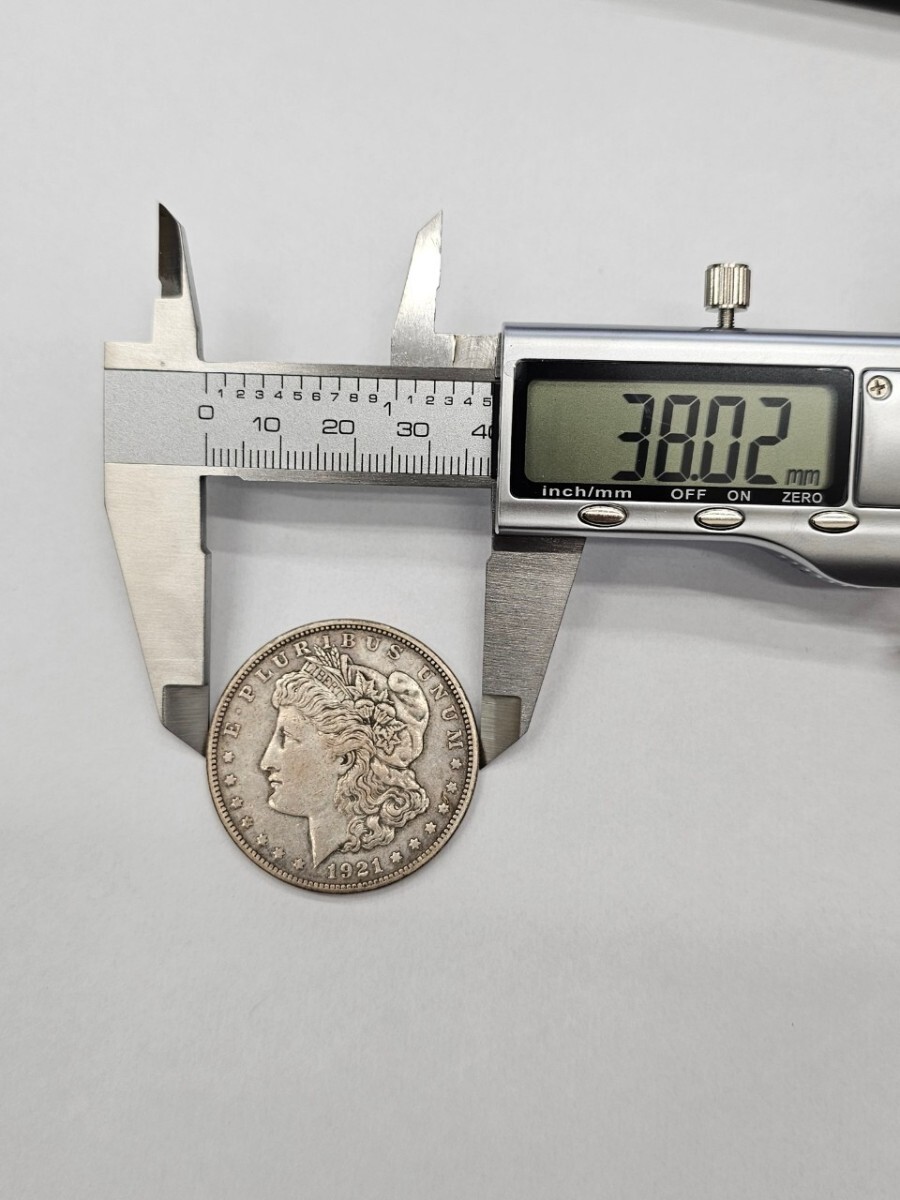 ◇アメリカ 銀貨 モルガン 1921年銘 約26.7g 古銭 （FH4-98）