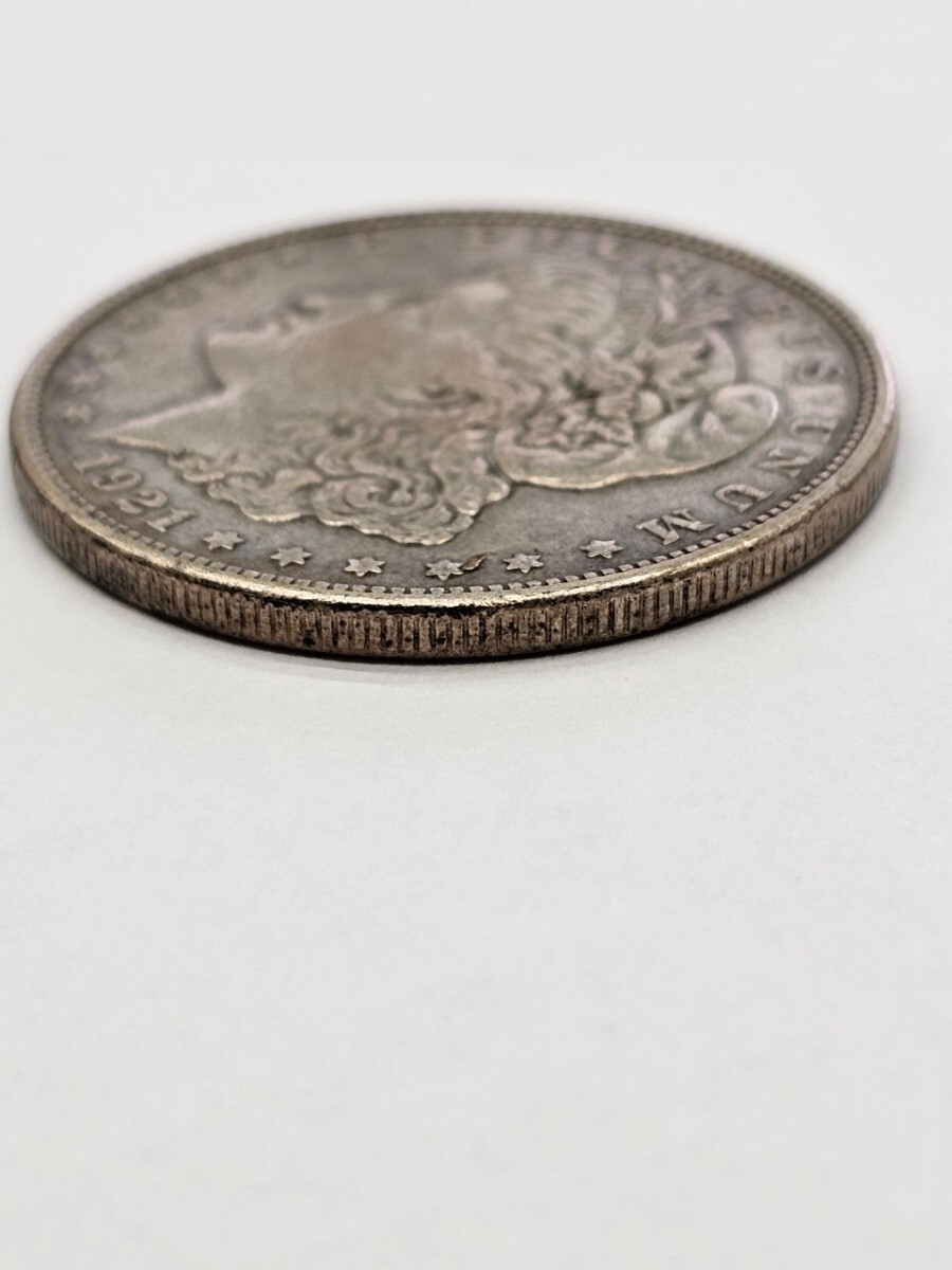 ◇アメリカ 銀貨 モルガン 1921年銘 約26.7g 古銭 （FH4-98）の画像3