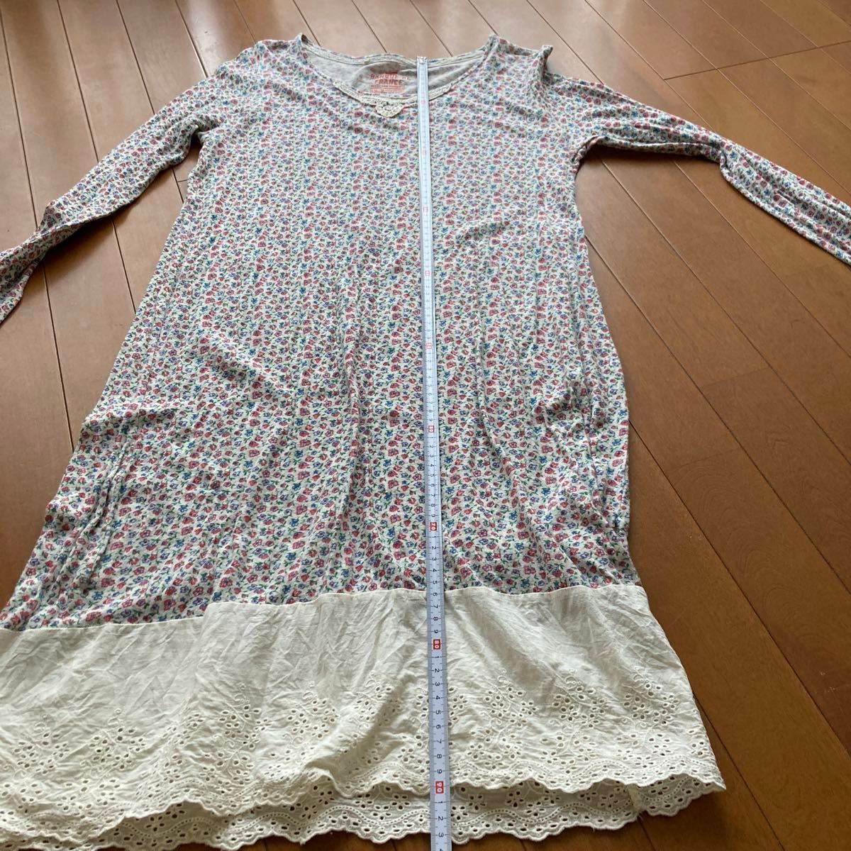 パッチワーク風柄合わせのティアードチュニック レディース