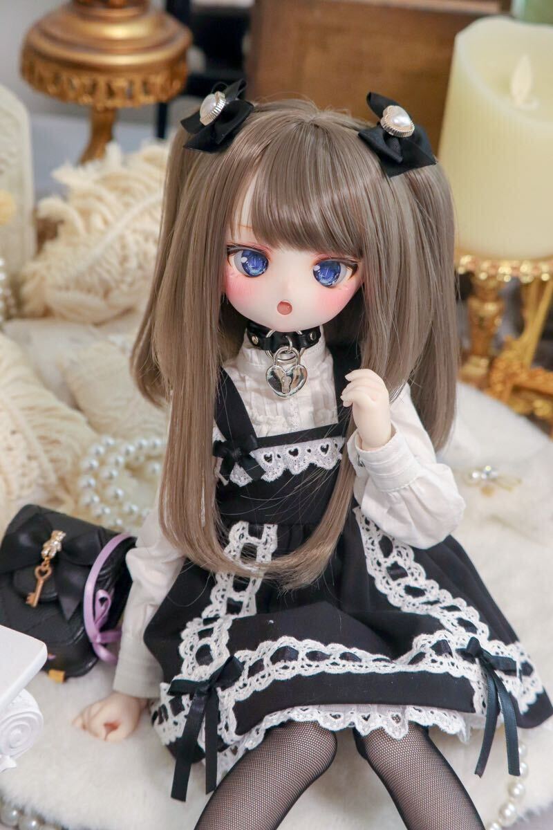 ＊labear＊ DDH-01 セミホワイト肌☆ 開口 カスタムヘッド＋自作アイ2種類 少し難あり☆ MDD ドルフィードリーム _画像4