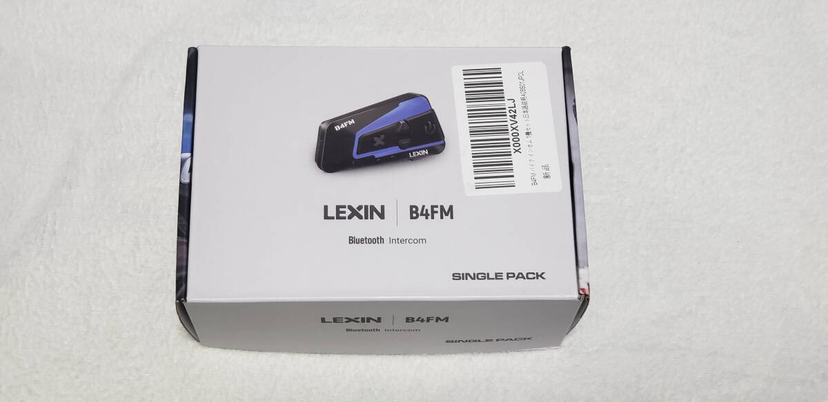 1円スタート LEXIN B4FM バイク用 インカム 開封済み新品 Bluetooth FMラジオ_画像1