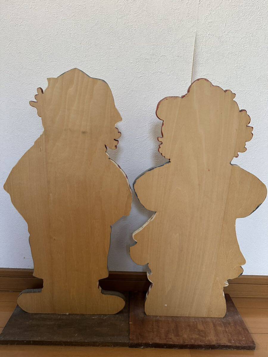 アン&アンディ トールペイント ハンドメイド 飾り 2体セット 約51cmの画像4