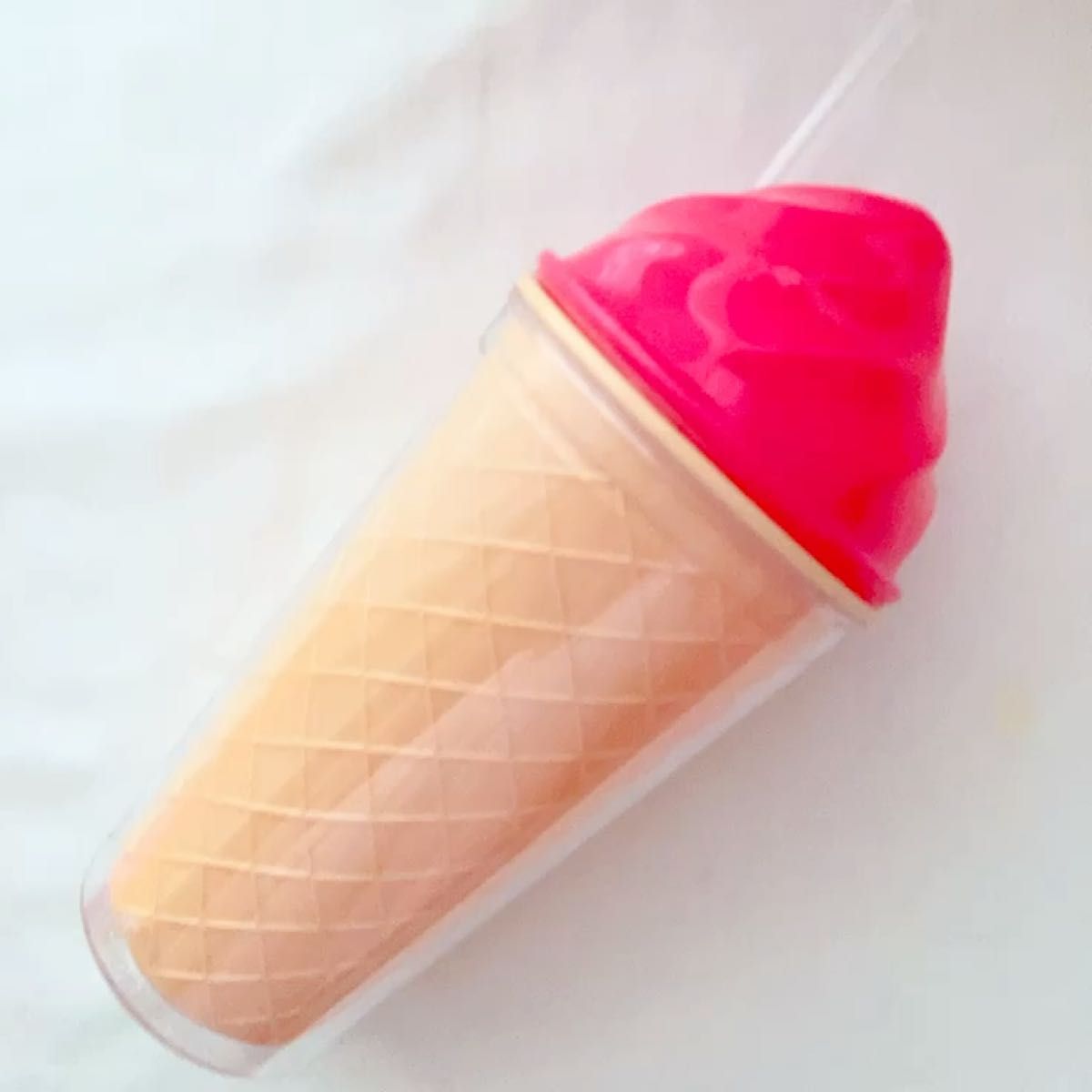アメリカ 輸入 インポート 雑貨 アイスクリーム ストロー タンブラー ピンク 日本未発売