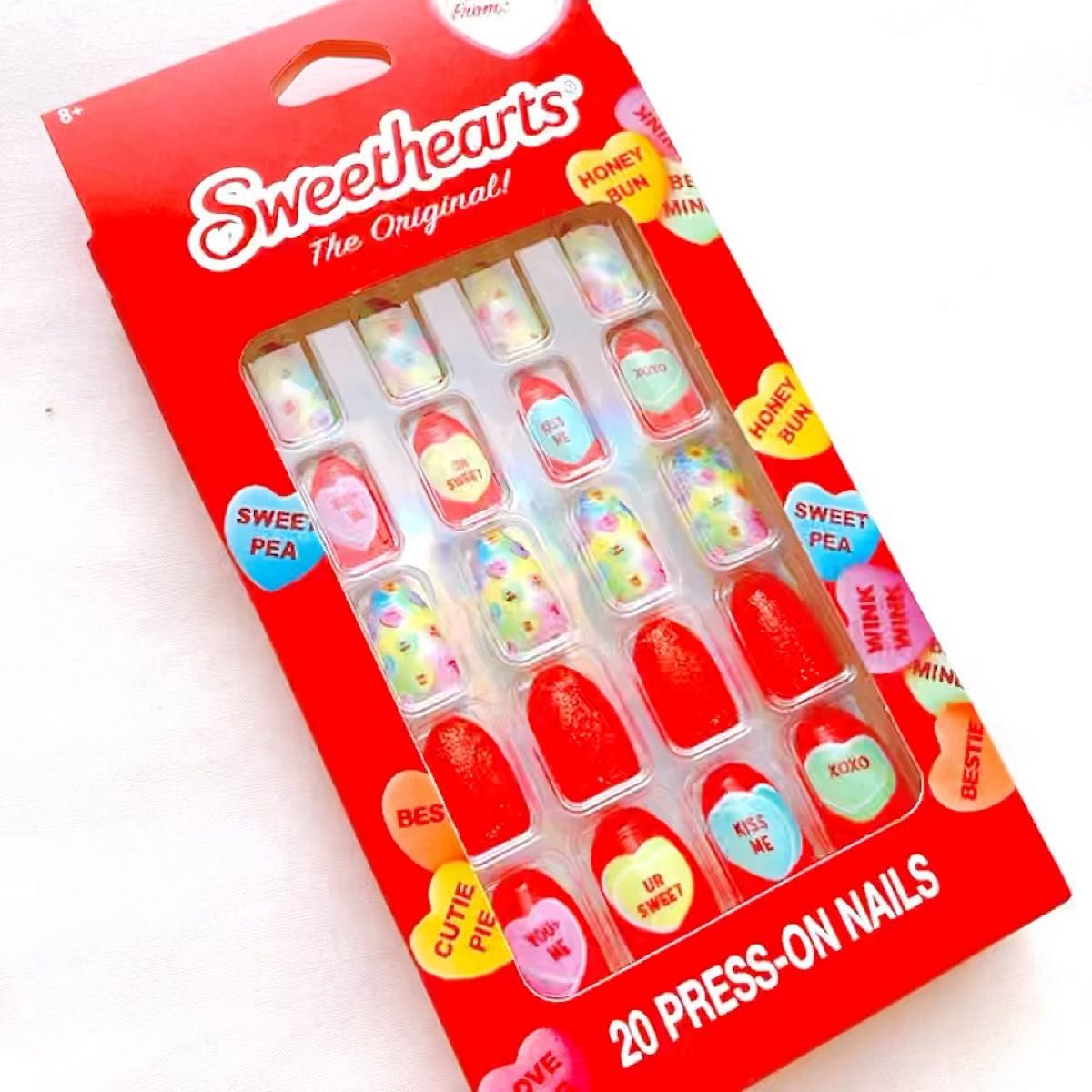 日本未発売 アメリカ candy hearts キャンディーハーツ ネイルチップ 海外 輸入 雑貨 アメトイ ファンシートイ