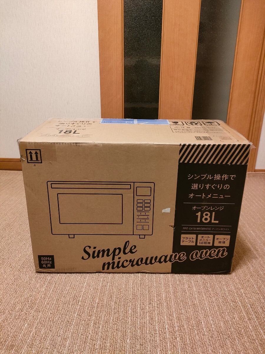 未使用 18L 電子オーブンレンジ PPIT-OV18-WH 送料無料 長期保証 未使用 18L 電子オーブンレンジ PPIT-OV18-WH 送料無料 長期保証
