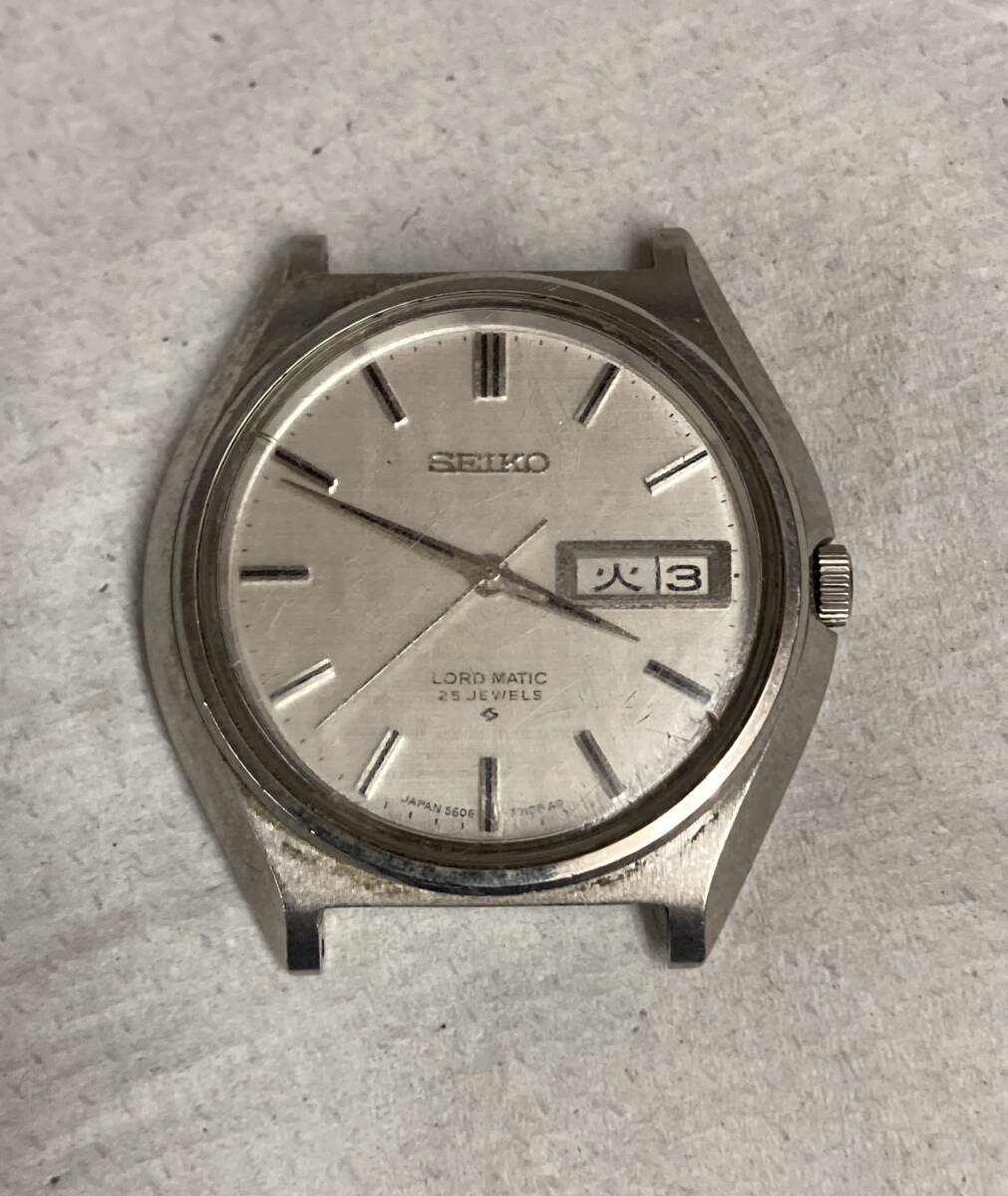 １円スタート！セイコー ロードマチック 25石・自動巻き・5606-7010 シルバー文字盤 SEIKO LORD・MATIC AUTOMATICの画像1