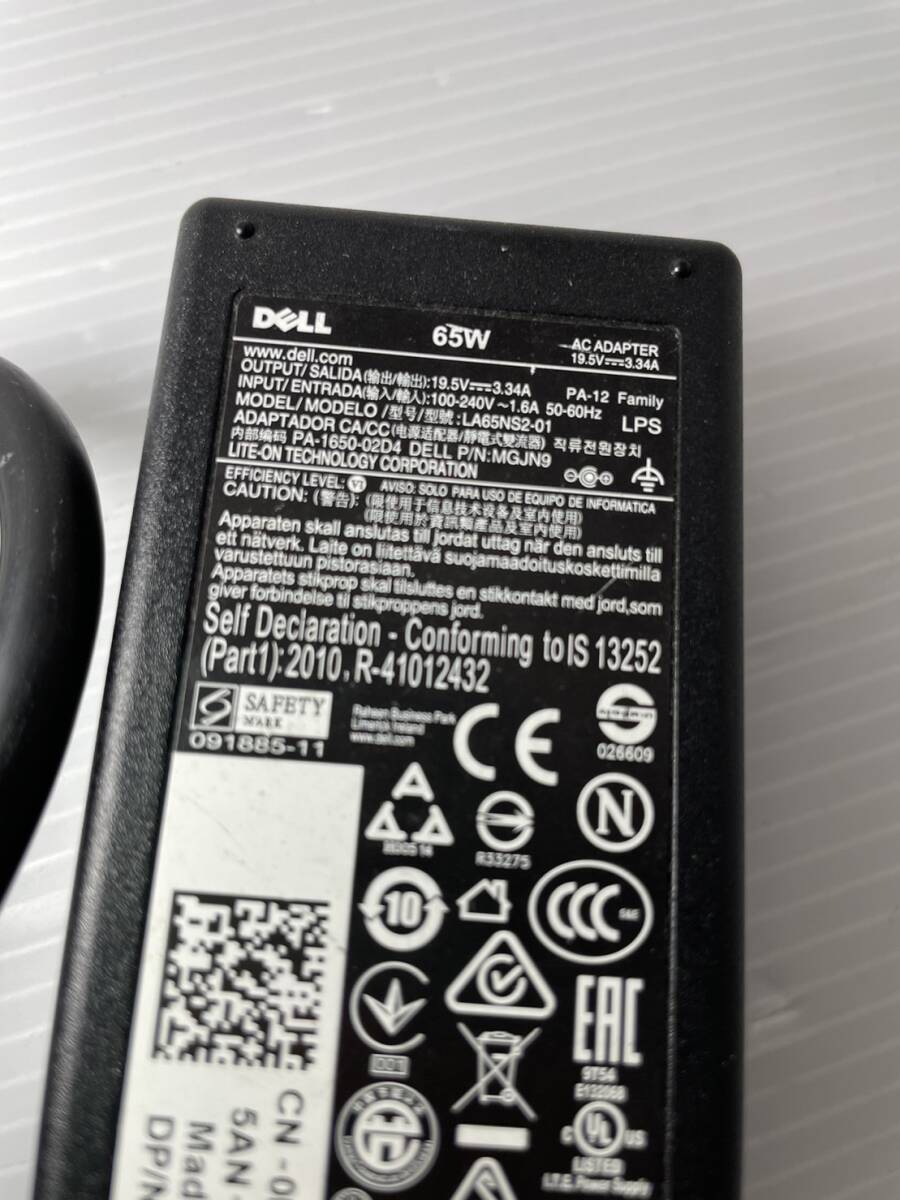 【国内発送】DELL純正 19.5V 3.34A 65W ACアダプター 送料込み価格で安心 。の画像2