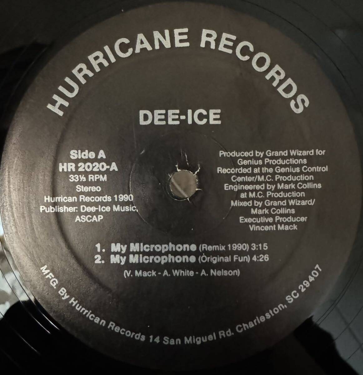 激レア DEE-ICE The Man In The Back My Microphone DJ koco kiyo muro shige ランダム ラップ ミドルスクール 1990 レコードの画像1