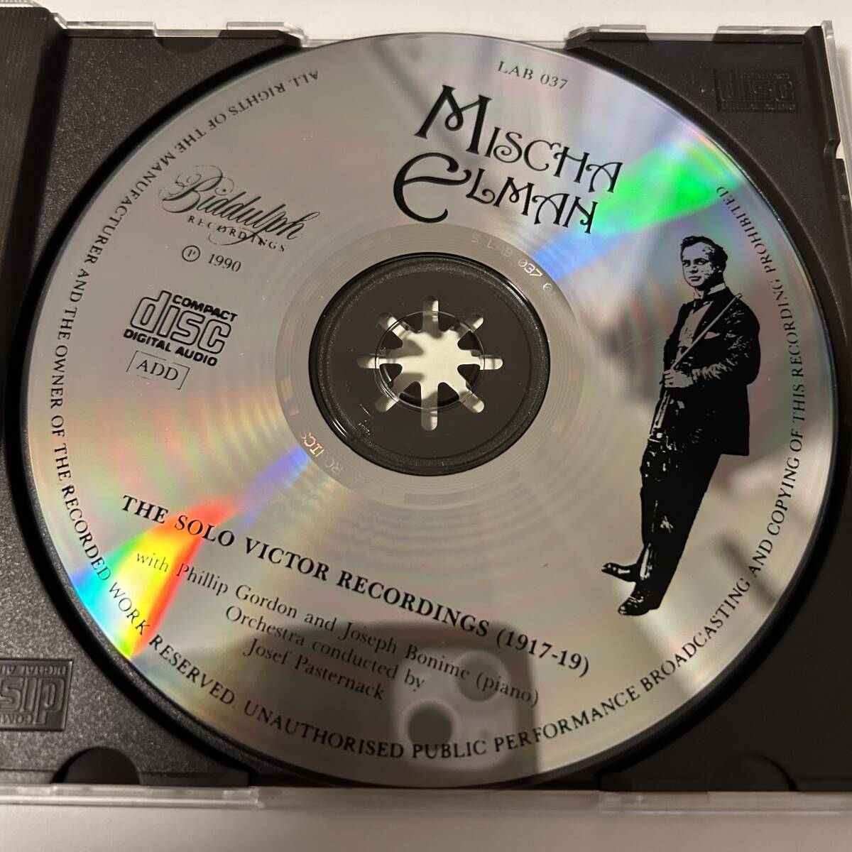 ■■ミッシャ・エルマン MISCHA ELMAN / The solo Victor recordings(1917～19) Biddulph [LAB 037]■■_画像3