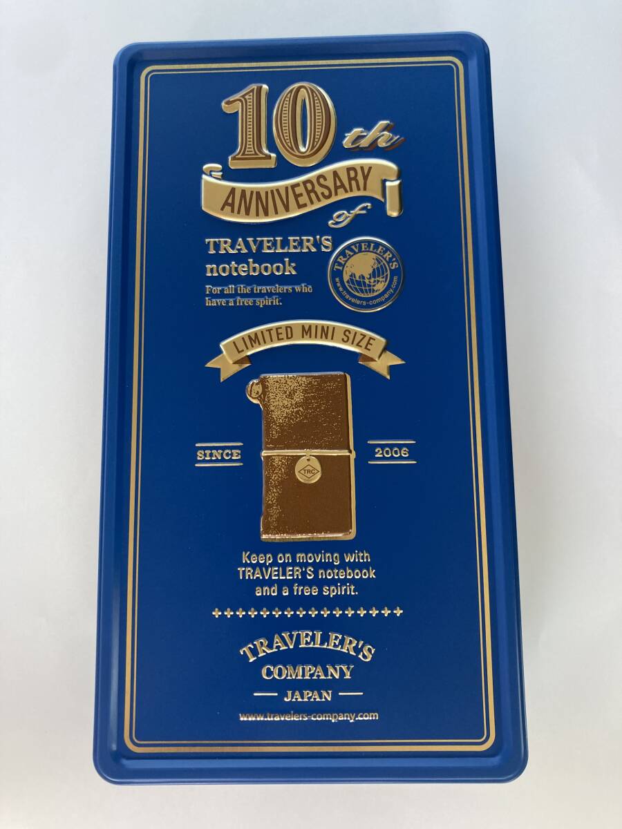 トラベラーズノート ミニ 10周年缶セット キャメルの画像1