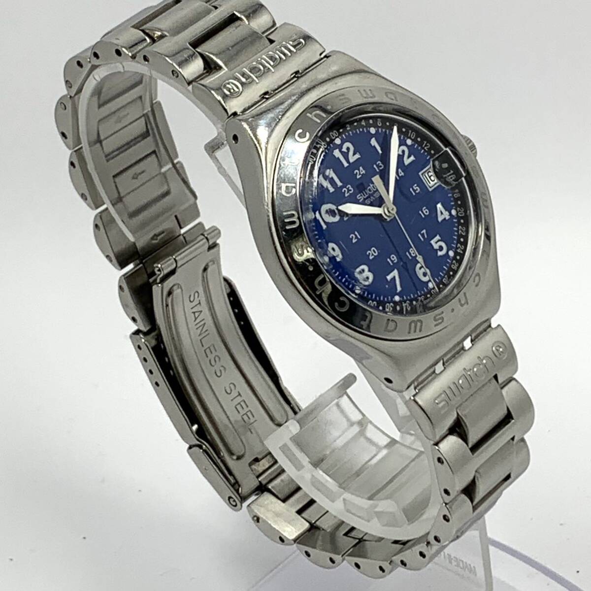 Swatch IRONY スウォッチ アイロニー SWISS メンズ 腕時計 デイト クオーツ式 ビンテージ アンティーク SR626SWの画像2
