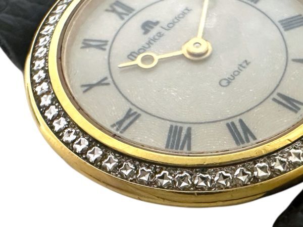 Maurice Lacloix Maurice Lacroix / diamond bezel lame face Gold 32478 lady's wristwatch 